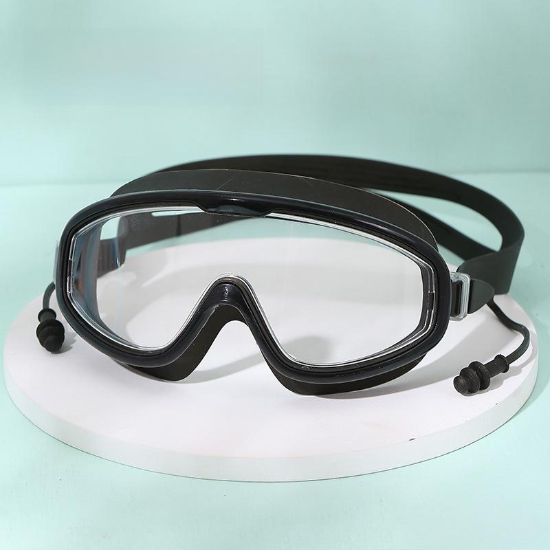Unisex Large Frame Myopia Protection Swimming Goggles – Anti-Fog, High-Definition, Waterproof Adult Swim Glasses