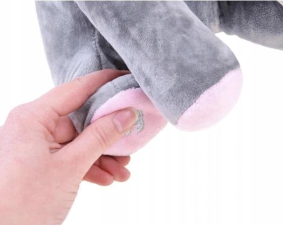 Interactive Elephant Akuku Plush Elephant Mascot Soft Pink