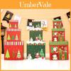 Charming Paper Christmas Gift Boxes Set Of Three Ideal For Supermarket Displays