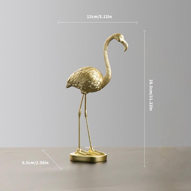 Flamingo Statulėlės Modernūs Namų Dekorai Dervos Flamingo Paukščio Skulptūrėlės Ornamentas Flamingo Tropikai Pakrančių Darbalaukio Dekorai