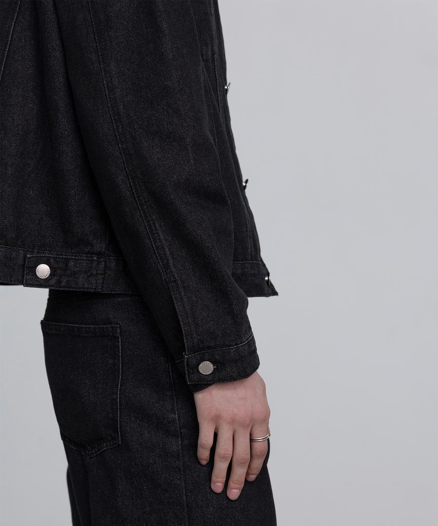DECOROSO Knox Denim Trucker Set [Washed Black]