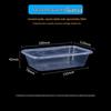 Disposable Transparent Plastic Food Containers