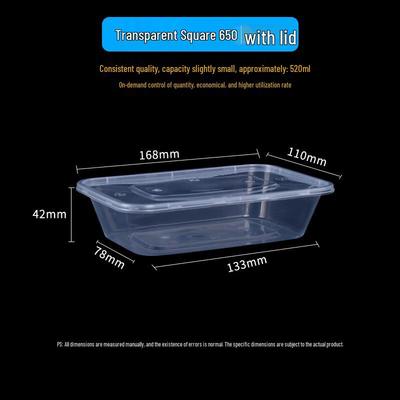 Wegwerp Transparante Plastic Voedselcontainers