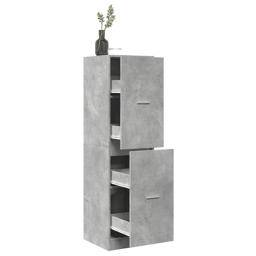 Vidaxl Pharmacy Cabinet, Concrete Grey, 40X41X144.5 Cm