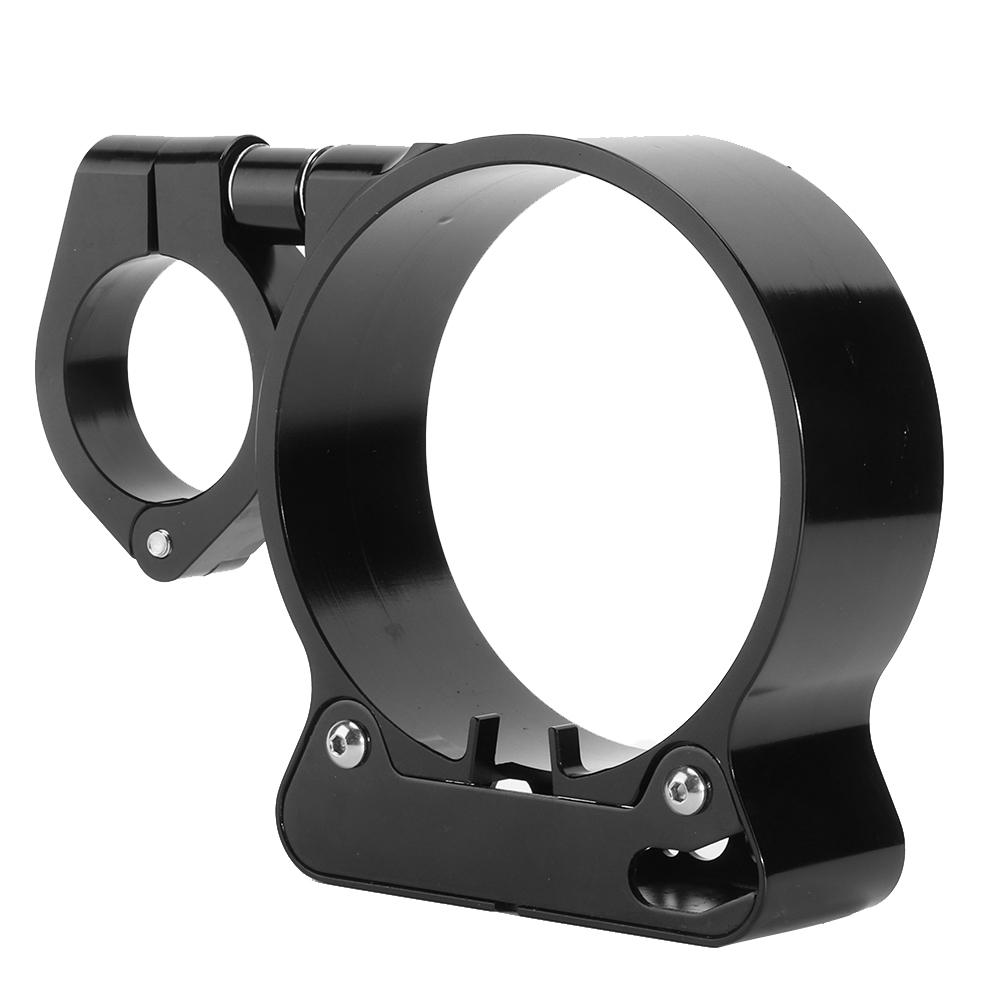 Motorcycle Meter Bracket, Black Aluminum Side Mount Meter Relocation Bracket Motorcycle Modified Accessory