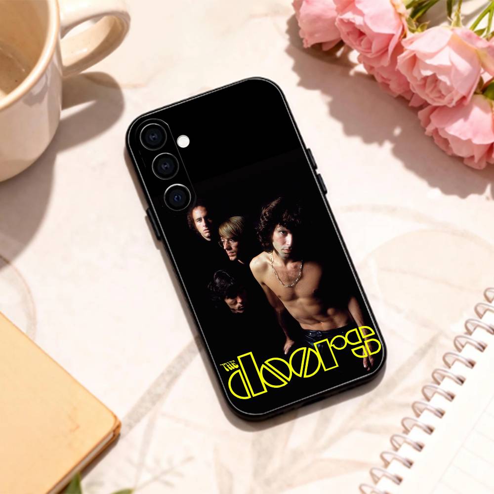 Psychedelic Rock The Doors Phone Case For Samsung Galaxy A73,A72,A71,A70,A53,A52,A51,Others Soft Black Shell