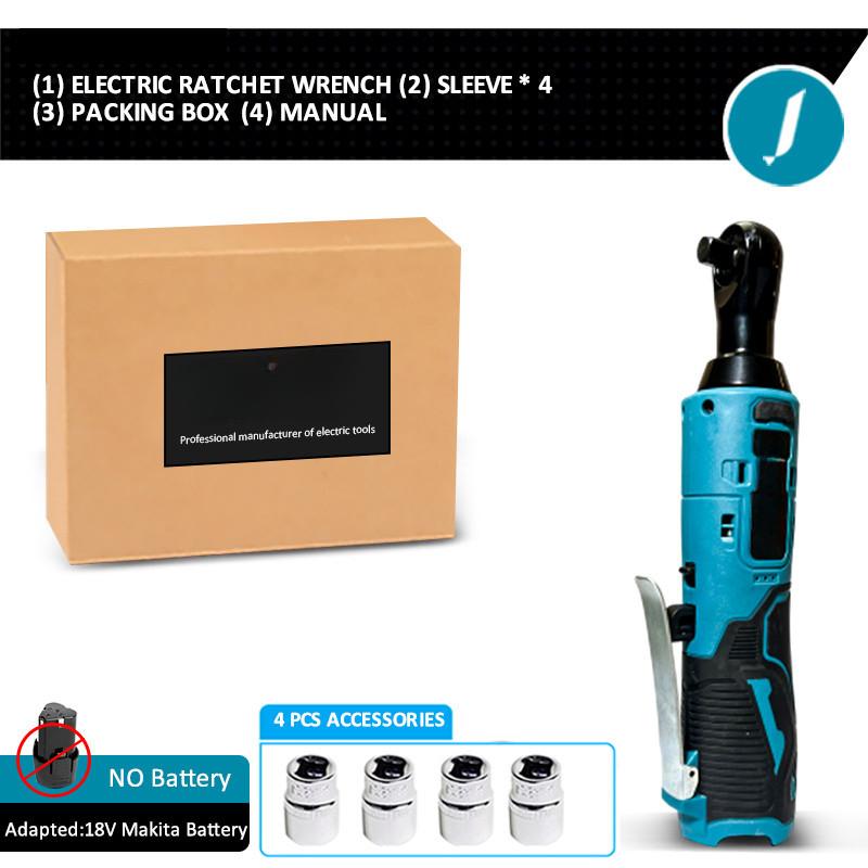 3/8 Inch Cordless Portable Impact Wrench Rechargeable Electric Wrench Right Angle Ratchet Wrenches Impact Driver Power Tool