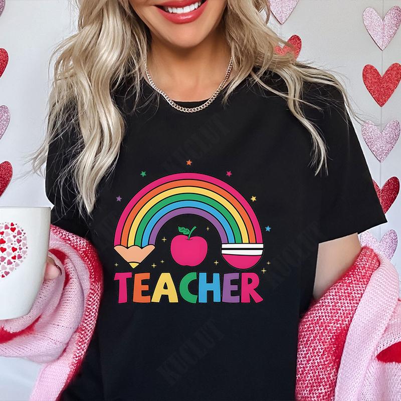 Graphic Tops Teachers Tshirts Clothing Teachers Gifts Teacher Shirts Gift Summer Fashion Tshirts Short Sleeve School