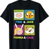 CN Adventure Time Finn & Jake Fionna & Cake Box Up Tričko