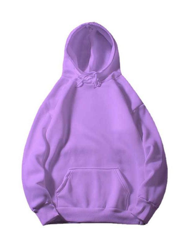 Women's 2024 Autumn/Winter Velvet-Lined Loose Casual Hooded Sweatshirt