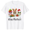 Merry Christmas Men T-shirt Hip Hop Tops Cartoon Graphic Male Clothes Fashion Short Sleeve Tees Aesthetic Hip Hop Streetwear