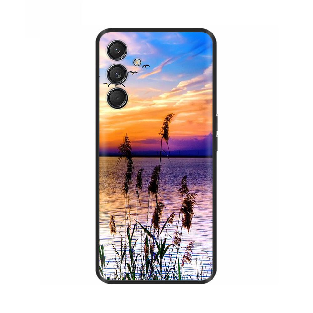 Case For Samsung Galaxy M15 M55 F15 5G Soft Silicone Back Cover For Samsung M15 SM-M156B M556B Phone Protective Shell Cases Para
