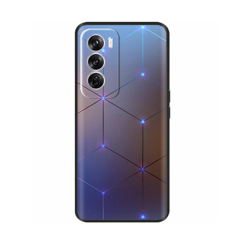For OPPO Reno 12 5G Case Flower Painted Soft TPU Silicone Case Cover for Oppo Reno12 Pro Protective Shells On Reno 12Pro Capa