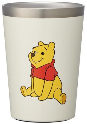 Insulated Stainless Steel Tumbler for Convenience Store Coffee, 400ml, Medium, Disney Winnie the Pooh Funny Face Design, STCV2
