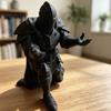Cool Gaming Table Ornament 3D Printed Knight Pen Holder, Medieval Armor Pencil Stand Retro Statue Organizer Desktop Organizer, Creative for