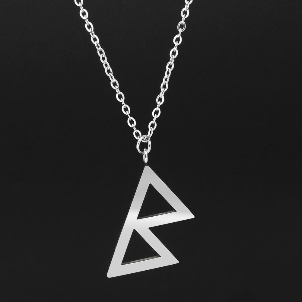 Nordic Viking 24 Runes Pendant Necklace Retro Personalized Non Fading Jewelry Unisex Gift For Men And Women