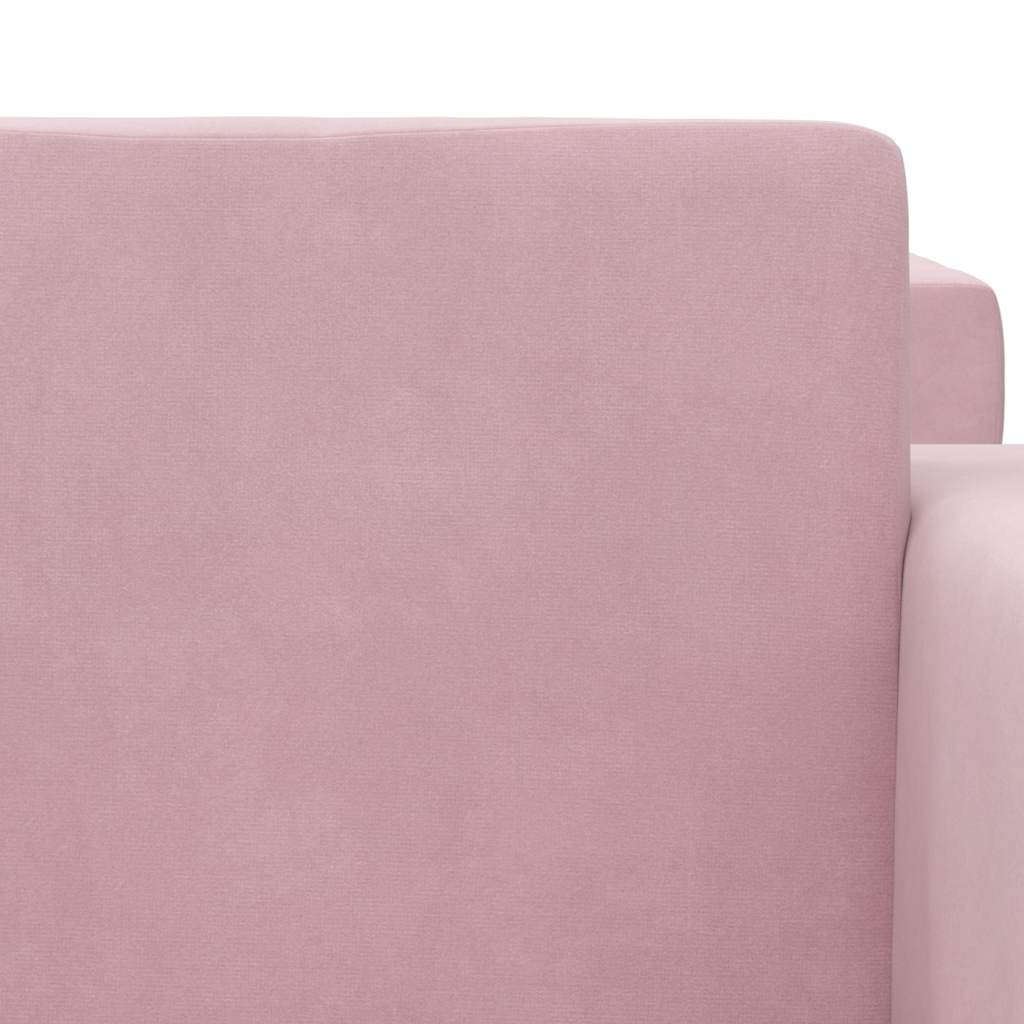 Kids Sleeper Sofa Pink Soft Plush