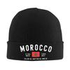 Morocco Flag  Beanie Hats  Knit Hat Unisex Adult Casual Warm Caps Winter Kpop Design Bonnet Hats