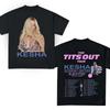 Kesha 2025 Concert Shirt 2025 Kesha the Tits Out Tour Tshirt 16D145 Unisex T-Shirt