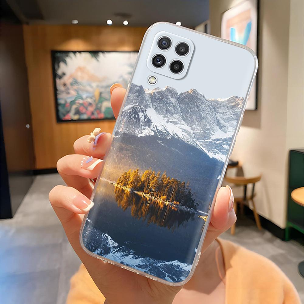Phone Case for Samsung A12 Cute Cartoon Painted Soft TPU Silicone Bumper Fundas For Galaxy A12 4G 5G Protective Shell Cover Case