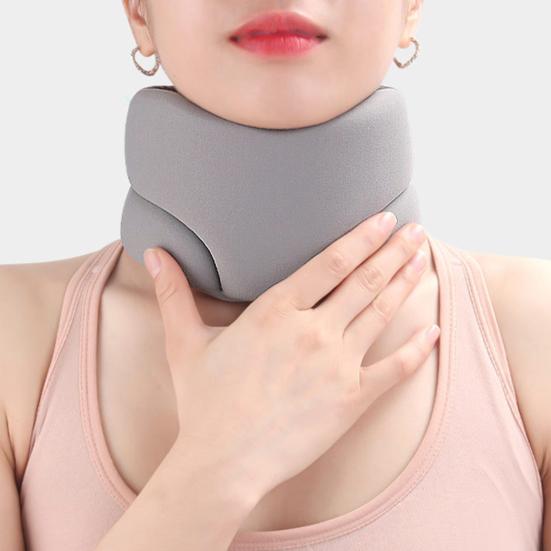 Neck Brace for Sleeping All-Round Support Anti Snoring Adjustable Neck Support Brace for Neck Correction Soft Foam Wraps Effective Neck Pain Relief