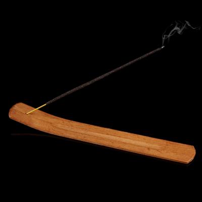 Natural Wooden Incense Stick Holder Ash Catcher Meditation Gift Ornament for Home Bedroom Church Decoration