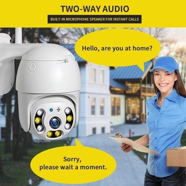 Камера відеоспостереження з кутом 355 ° IP і Wi-Fi 1080P нічного бачення