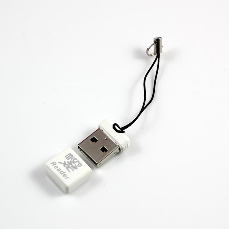 Super Mini USB 2.0 Tarjeta Micro SD Flash TF Adaptador de lector de tarjetas de memoria para computadora portátil Coche