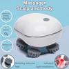 Durable And Safe Head Massager With Adjustable Speed For Scalp Massage Red Light For Hair Care Soft Silicone For Deep Kneading Of The Head