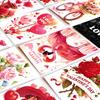 50 Wall Decoration Cards Romantic Rose Love Love Illustration Couple Greeting Card