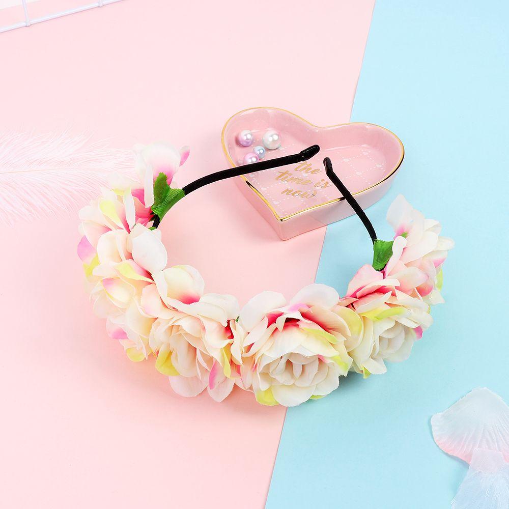 Headdresses Hair Accessories Beach Headwear Bride Headhoop Wedding Party Women Flower Headband