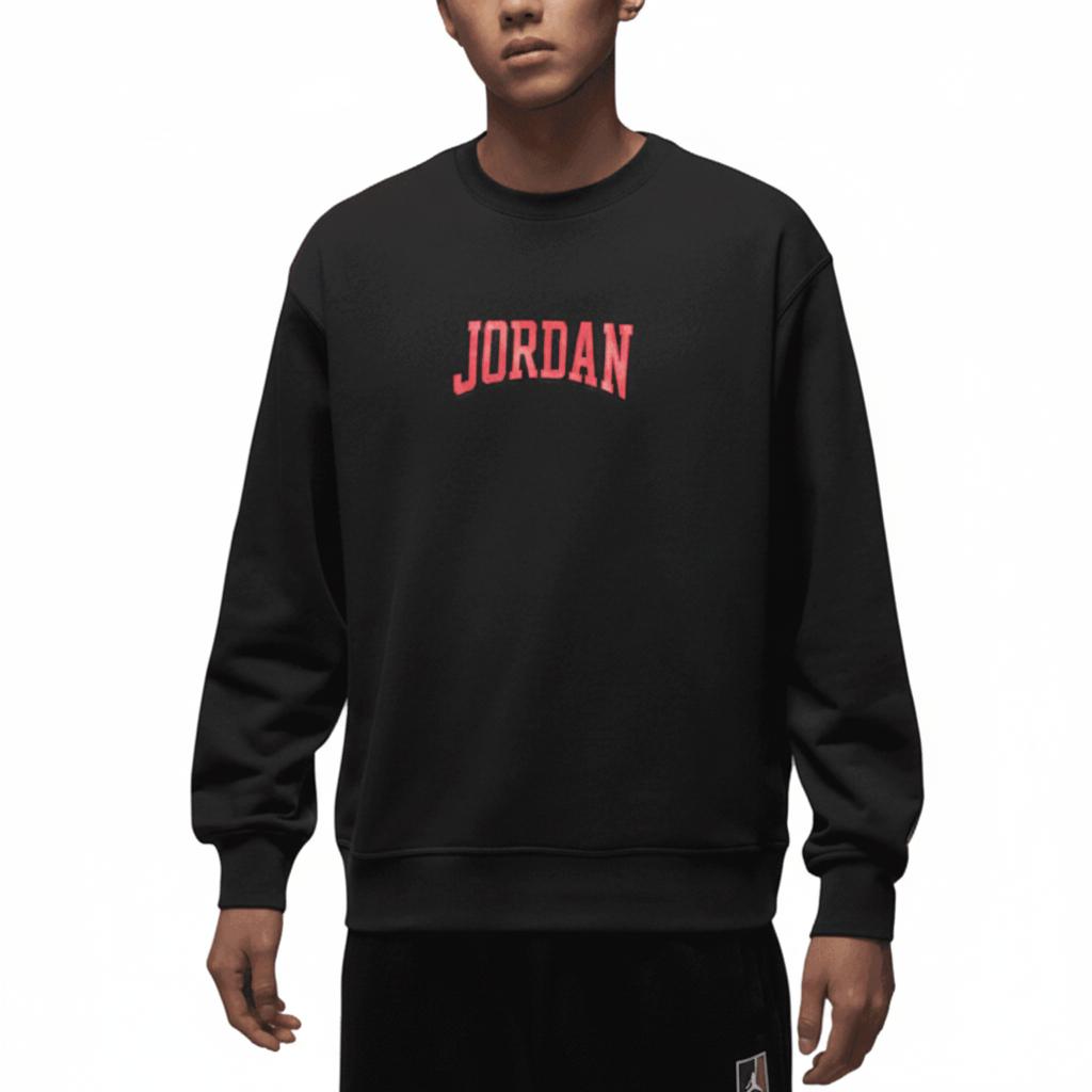 Jordan Sweatshirts Men's Black Crew Neck Moderate