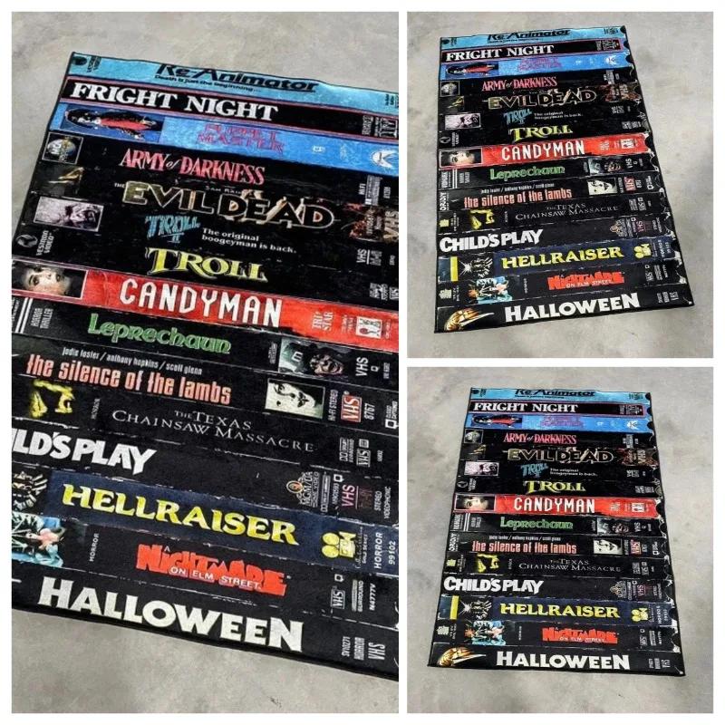 Klassieke Horrorfilms Tapijt voor Woonkamer Baby Kruiptapijten Gamer Kamer Slaapkamer Decoratie Vloermat Kinderen Spelen Tapijten