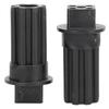 2 PCS Meat Grinder Screw Coupling Black Plastic Quick Installation Meat Grinder Screw Coupling