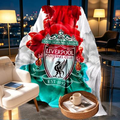Liverpool F.C Print Blanket - Soft & Comfortable, for Bedroom, Travel, Sofa, Home Decoration - Birthday Christmas Gift for Friend
