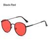 Lunettes de soleil rondes vintage pour femmes hommes Monture métallique Lunettes de soleil Rétro Cerclées Lunettes Hippie Protection UV Lunettes d'été