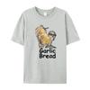 Sommar Par Vitlök Bröd Tryck T-shirt, Trendig och Rolig Dödskalle Kort Y2K Bugg Tjej, Personlig Design Street T-shirt