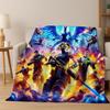 3D F-Fortnite Game Cartoon Flannel Blanket Soft Warm Throw Blanket for Bed Bedroom Room Living Room Travel Camping Kids Gift
