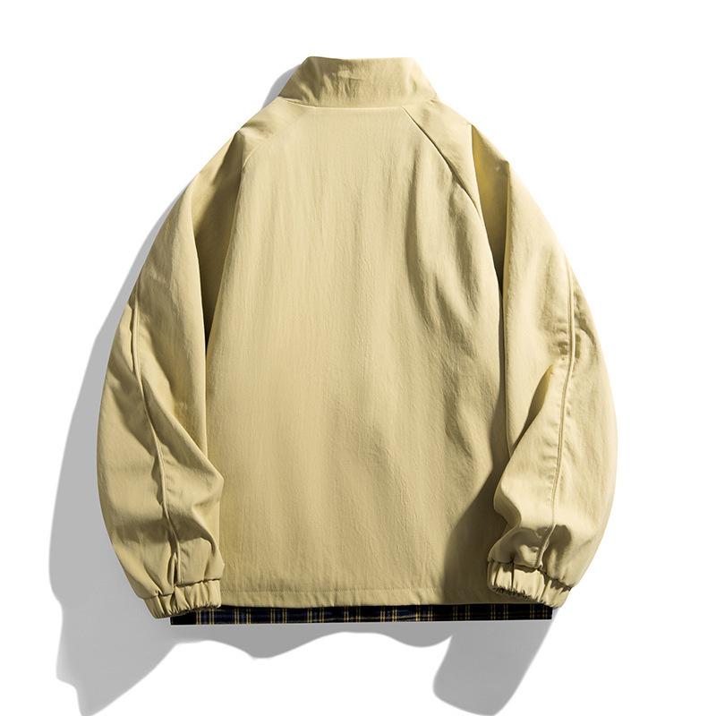 Stand-up Collar Jacket Men's Trendy Brand Loose Casual Spring and Autumn Waterproof Jacket Top