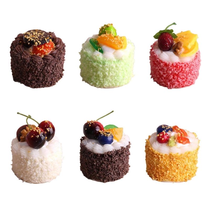 Realistic Simulation Cake Model Realistic Cake Model Artificial Fake Dessert Model for Photography Props Shop Decoration
