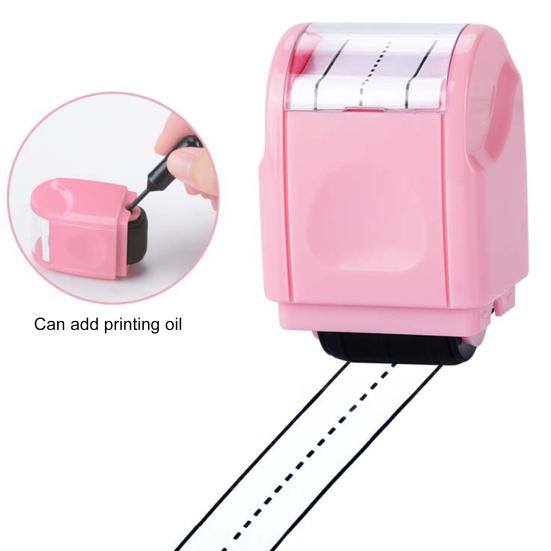 Yousheng Race Track Stamp Self Inking Line Road Stamp Roller Compact Design Portable Dashed Handwriting Lines Practice Roller Stamp for Kids