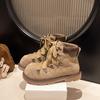 Módní kotníkové boty na platformě Dámské boty na středním podpatku Designové boty Zimní 2025 Módní Chelsea boots Nové Goth Boty na chůzi Šněrovací Mujer De Botas