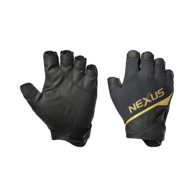 SHIMANO Nexus Stretch Size M Gloves, 5-Finger Cut, GL-105Y, Black,