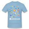 Blockchain BitCoin Litecoin Ripple Ethereum Cryptocurrency T Shirt For Men Popular Tee Christmas Gift Tshirt Cotton Fabric