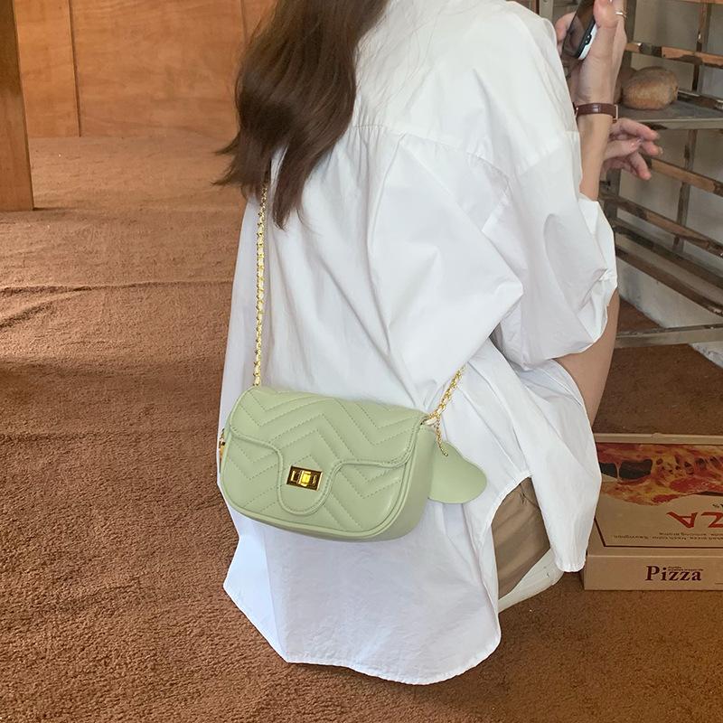 Vielseitige Ins Umhängetasche für Damen Sommer Neu Trendige Diamant-Ketten-Tasche Kleines Duft-Aussehen Stil Kompakte Quadratische Tasche Schulter