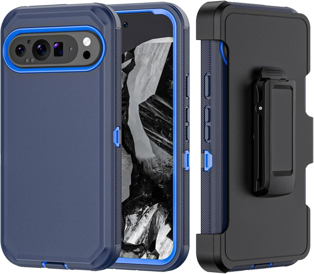 Premium Militair Kwaliteit Robuuste Telefoonhoes voor Google Pixel 10 9 8 Pro XL met Clip Hard Schokbestendig Pantser Beschermer Cel Cover