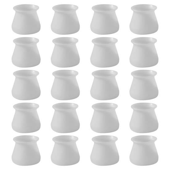 20Pcs Chair Leg Floor Protectors Silicone Table Feet Covers for Hardwood Floors Furniture Leg Caps Non Slip Covers Reduce Noise for Square Round