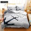 Ship's Anchor Bedding Set Duvet Cover Set 3d Bedding Digital Printing Queen Size Bedding Set Fashion Design