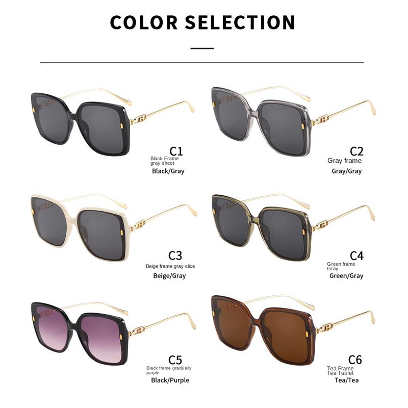Classic Style Square Metal Sunglasses Women Men Classic Stylish Simple Designer Sun Glasses Outdoor Beach Lady Man Glasses UV400 Protection