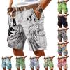 Men's Casual Trendy Colorful Printed Shorts - Men's Multi-pocket Workwear Sports Shorts